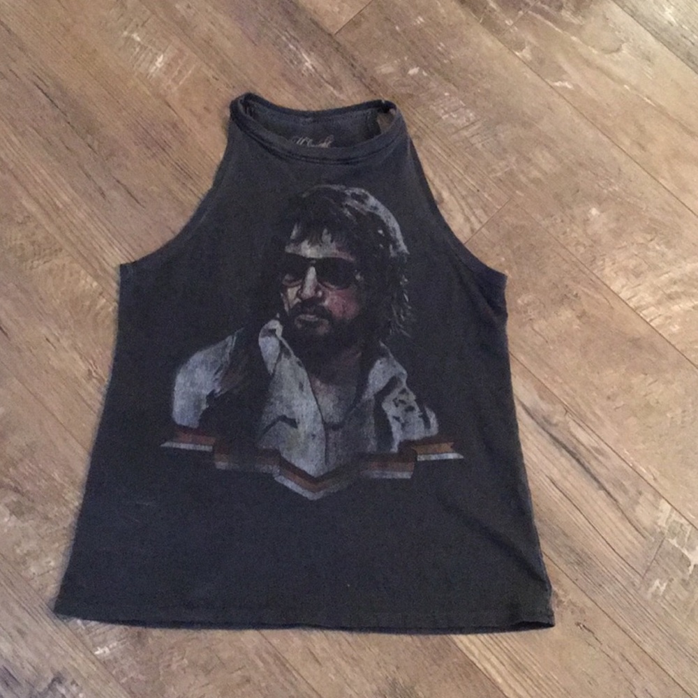 Midnight Rider Waylon Jennings tank size xs